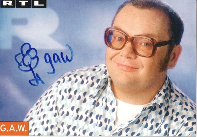 Autogramm TV | RTL | G.A.W. (Georg Alfred Wittner) | 1990er (Portrait Color Stempell)