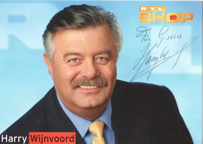 Autogramm TV | RTL | Harry WIJNVOORD | 1990er (Portrait Color Stempell) Shop