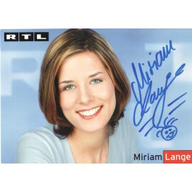 Autogramm TV | RTL | Miriam LANGE | 2000er (Portrait Color Stempell)