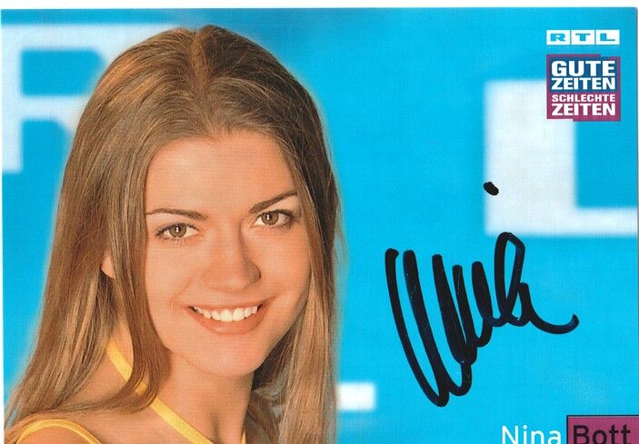 Autogramm TV | RTL | Nina BOTT | 2000er "GZSZ" (Portrait Color Baumgartner) 2