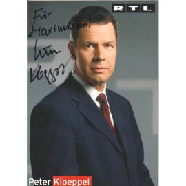Autogramm TV | RTL | Peter KLOEPPEL | 2000er (Portrait Color Stempell)
