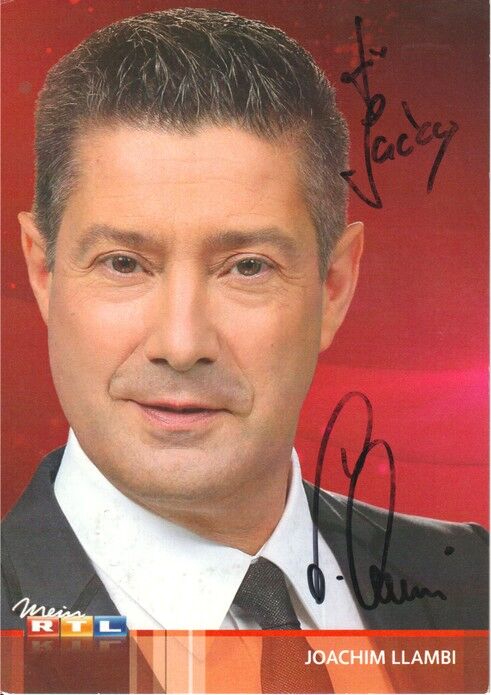 Autogramm TV | RTL | Joachim LLAMBI | 2010er "Let´s Dance" (Portrait Color Gregorowius)