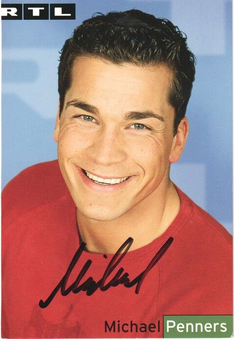 Autogramm TV | RTL | Michael PENNERS | 2000er (Portrait Color Gregorowius)