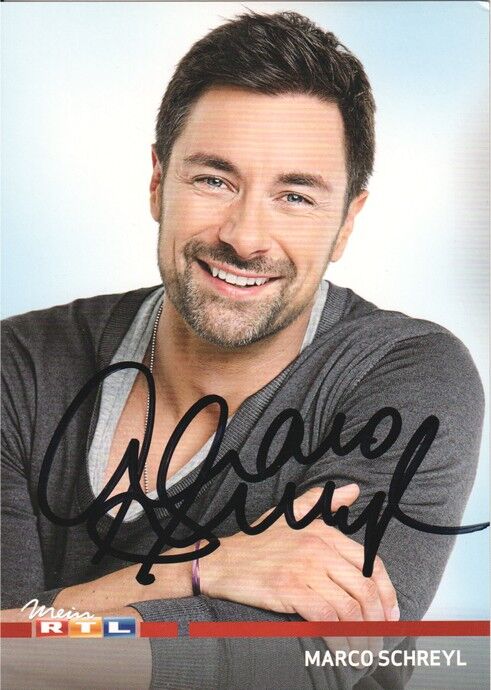 Autogramm TV | RTL | Marco SCHREYL| 2000er (Portrait Color Gregorowius)