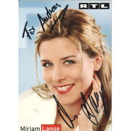 Autogramm TV | RTL | Miriam LANGE | 2000er (Portrait Color Menne)