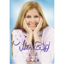Autogramm TV | RTL | Maxi BIEWER | 2010er (Portrait Color Welsch)