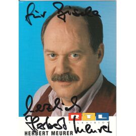 Autogramm TV | RTL | Herbert MEURER | 1990er (Portrait Color Spauke)