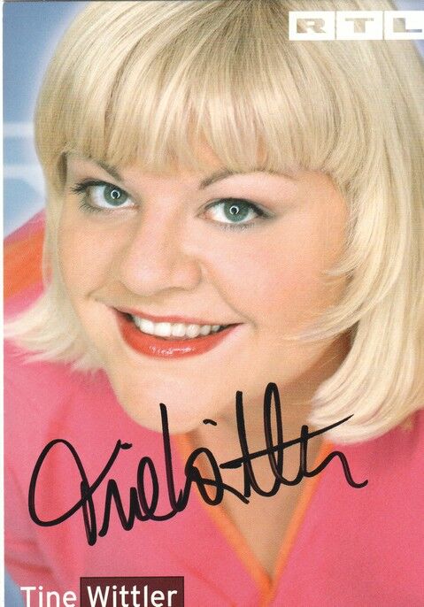 Autogramm TV | RTL | Tine WITTLER | 2000er (Portrait Color Schirnhofer)