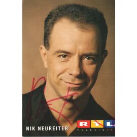 Autogramm TV | RTL | Nik NEUREITER | 1990er (Portrait Color Linkg)