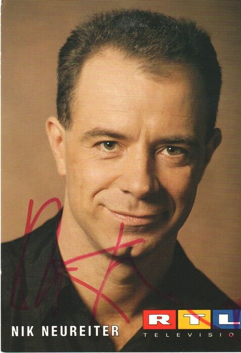 Autogramm TV | RTL | Nik NEUREITER | 1990er (Portrait Color Linkg)