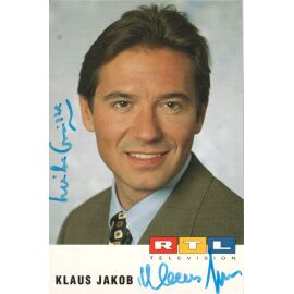 Autogramm TV | RTL | Klaus JAKOB | 1990er (Portrait Color Lammel)