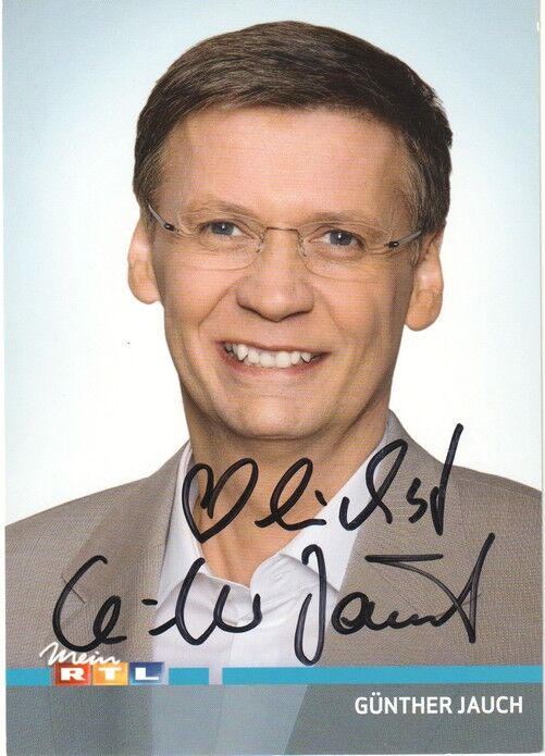 Autogramm TV | RTL | Günther JAUCH | 2010er (Portrait Color) Kraehahn 3