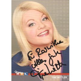 Autogramm TV | RTL | Tine WITTLER | 2010er (Portrait Color Kirchhof)