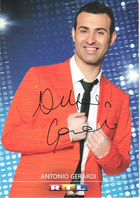 Autogramm TV | RTL | Antonio GERARDI | 2015 "DSDS" (Portrait Color Kassette)