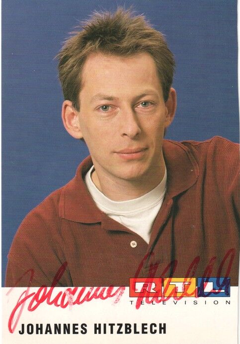Autogramm TV | RTL | Johannes HITZBLECH | 1990er (Portrait Color Hempel)