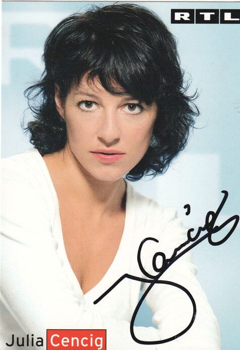 Autogramm TV | RTL | Julia CENCIG | 2000er (Portrait Color Dieterich)