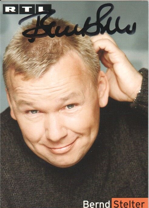 Autogramm TV | RTL | Bernd STELTER | 2000er (Portrait Color Esser)