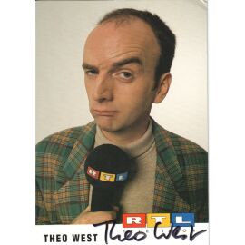 Autogramm TV | RTL | Theo WEST | 1990er (Portrait Color Dahlhausen)