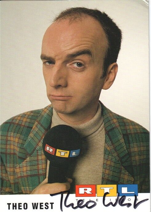 Autogramm TV | RTL | Theo WEST | 1990er (Portrait Color Dahlhausen)