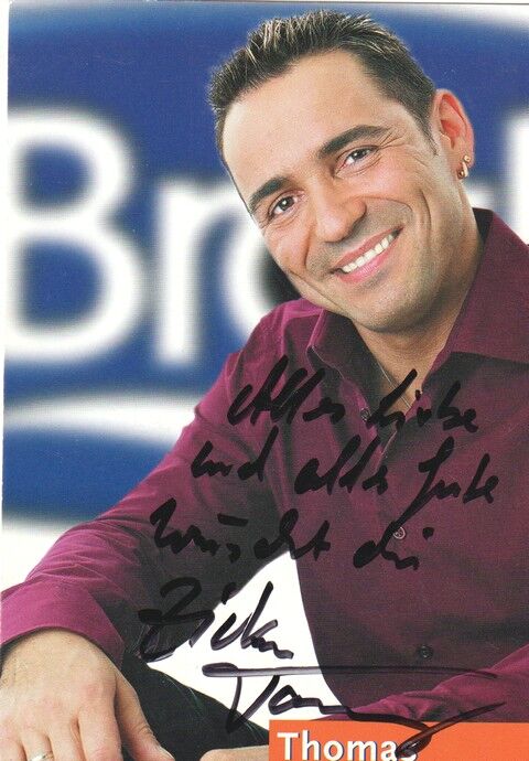 Autogramm TV | RTL | THOMAS | 2001 "Big Brother" (Portrait Color)