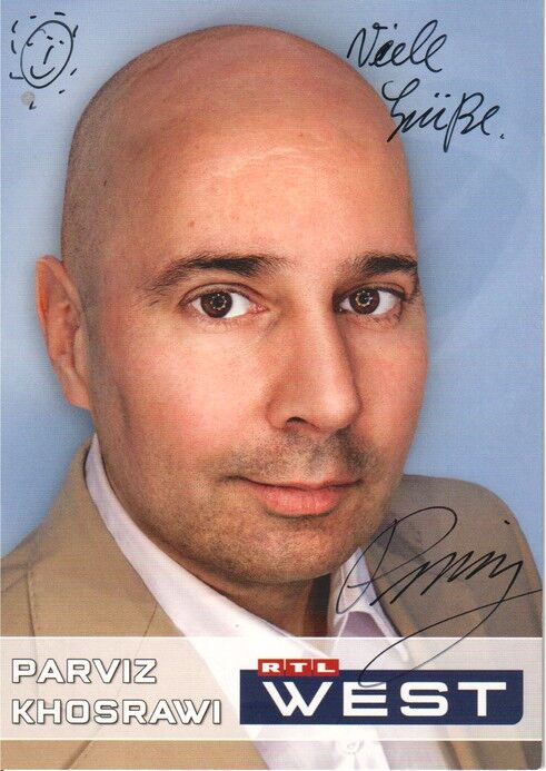 Autogramm TV | RTL | Parviz KHOSRAWI | 2000er (Portrait Color West)