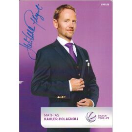 Autogramm TV | SAT1 | Mathias KAHLER-POLAGNOLI | 2009 "Eine Wie Keine" "Blitzlicht" (Portrait Color Jaworek)