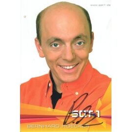 Autogramm TV | SAT1 | Bernhard HOECKER | 2000er "Genial Daneben" (Portrait Color Hempel)