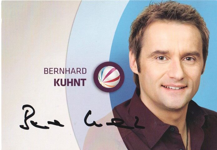 Autogramm TV | SAT1 | Bernhard KUHNT | 2000er (Portrait Color Menne)