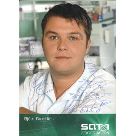 Autogramm TV | SAT1 | Björn GRUNDIES | 2000er "Alphateam" (Portrait Color Ernst)