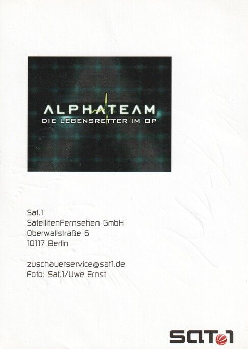Autogramm TV | SAT1 | Björn GRUNDIES | 2000er "Alphateam" (Portrait Color Ernst)