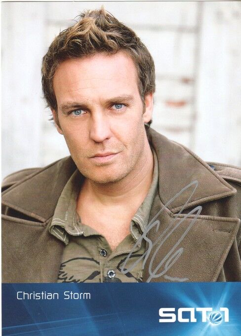 Autogramm TV | SAT1 | Christian STORM | 2000er "Lenssen & Partner" (Portrait Color Rauner)