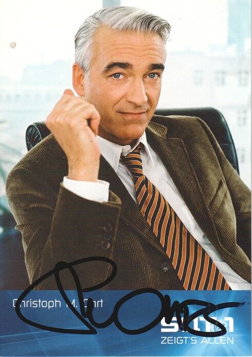 Autogramm TV | SAT1 | Christoph M. OHRT | 2000er (Portrait Color Eichhorst)