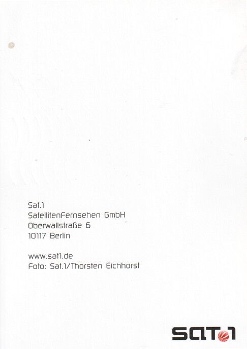 Autogramm TV | SAT1 | Christoph M. OHRT | 2000er (Portrait Color Eichhorst)
