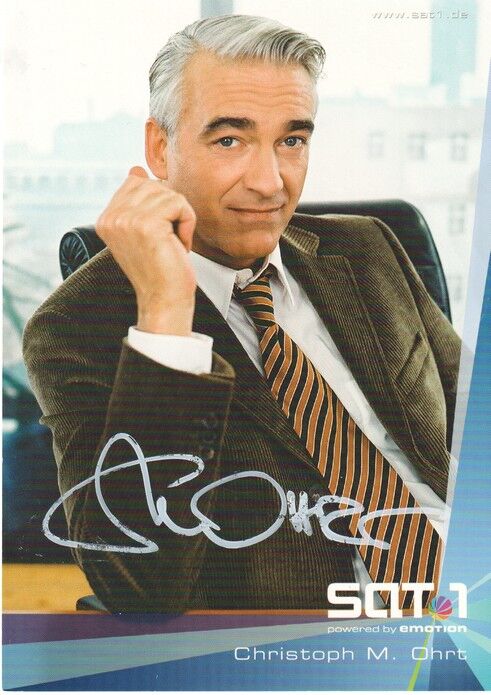Autogramm TV | SAT1 | Christoph M. OHRT | 2000er "Edel & Starck" (Portrait Color Eichhorst) 2