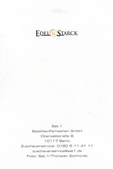 Autogramm TV | SAT1 | Christoph M. OHRT | 2000er "Edel & Starck" (Portrait Color Eichhorst) 2
