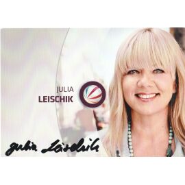 Autogramm TV | SAT1 | Julia LEISCHIK | 2010er (Portrait Color Biggs)