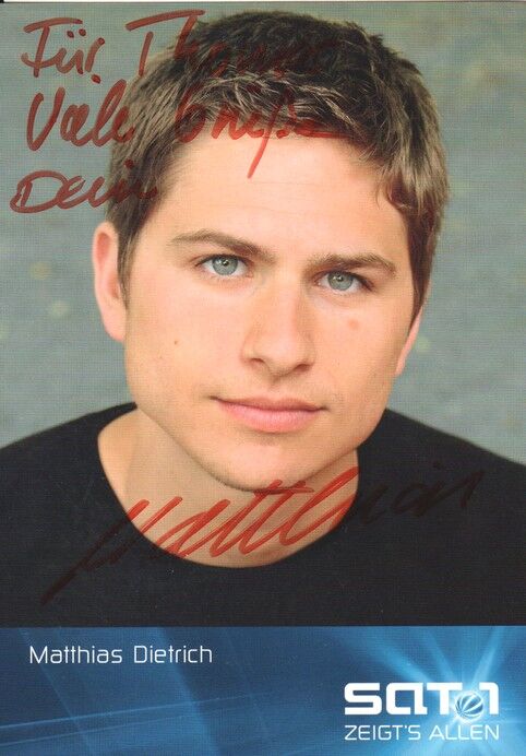 Autogramm TV | SAT1 | Matthias DIETRICH | 2000er "Verliebt In Berlin" (Portrait Color Schilhansl)