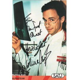 Autogramm TV | SAT1 | Matthias KRESS | 2000er "Alphateam" (Portrait Color Gehner)