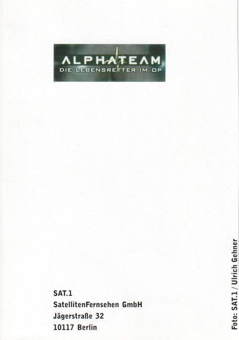 Autogramm TV | SAT1 | Matthias KRESS | 2000er "Alphateam" (Portrait Color Gehner)