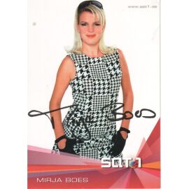 Autogramm TV | SAT1 | Mirja BOES | 2000er "Die Dreisten Drei" (Portrait Color Boettcher)