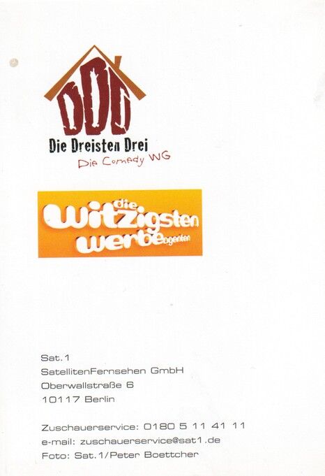 Autogramm TV | SAT1 | Mirja BOES | 2000er "Die Dreisten Drei" (Portrait Color Boettcher)