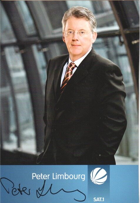 Autogramm TV | SAT1 | Peter LIMBOURG | 2000er "Nachrichten" (Portrait Color Moser)