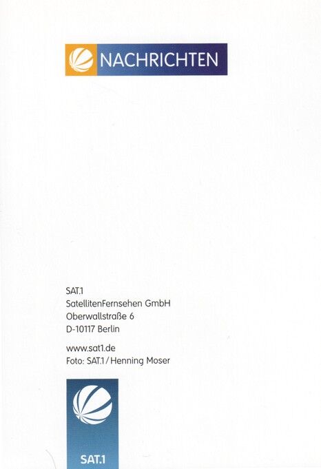 Autogramm TV | SAT1 | Peter LIMBOURG | 2000er "Nachrichten" (Portrait Color Moser)