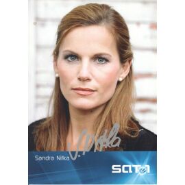 Autogramm TV | SAT1 | Sandra NITKA | 2000er "Lenssen & Partner" (Portrait Color Rauner)
