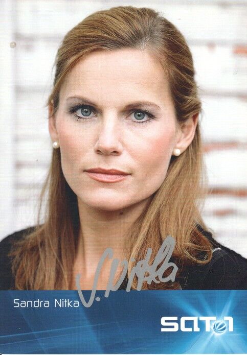 Autogramm TV | SAT1 | Sandra NITKA | 2000er "Lenssen & Partner" (Portrait Color Rauner)
