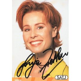 Autogramm TV | SAT1 | Sonja ZIETLOW | 1990er "Sonja" (Portrait Color Taubenheim)