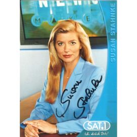 Autogramm TV | SAT1 | Susan STAHNKE | 2000er "News" (Portrait Color Starck)