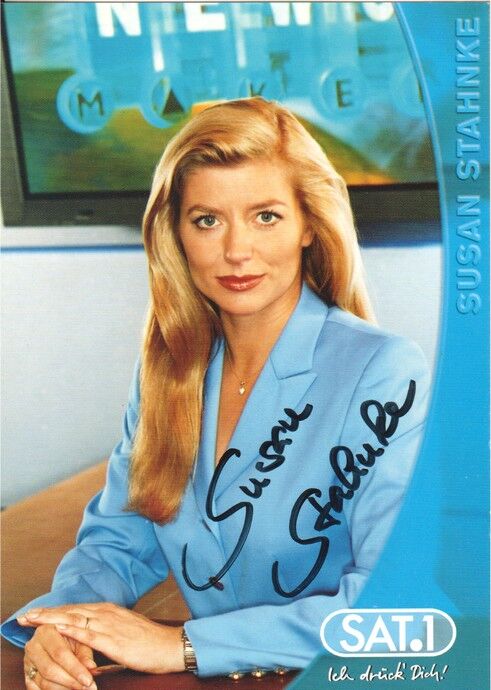 Autogramm TV | SAT1 | Susan STAHNKE | 2000er "News" (Portrait Color Starck)