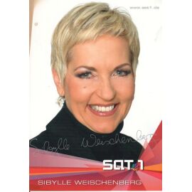 Autogramm TV | SAT1 | Sibylle WEISCHENBERG | 2000er Druck "Klatsch TV" (Portrait Color Kowalski)
