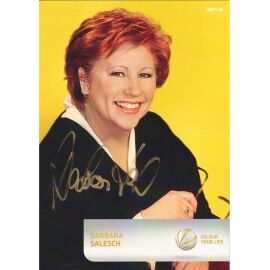 Autogramm TV | SAT1 | Barbara SALESCH | 2010er "Richterin BS" (Portrait Color Menne)